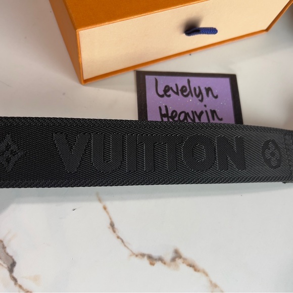 Louis Vuitton Black Strap with Gold Hardware - Picture 8 of 16